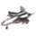 Die cast Speed Thunder Pull Back Stridsflygplan Leksak