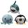 Queasy Squeezies Adoramals Plysch Klämmga Sealife Havsvarelser