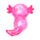 Klämmig Glitter Axolotl Stressleksak