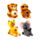 Queasy Squeezies Adoramals Zoo Mix #2 Formad Plysch Klämmig Leksak