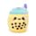 Queasy Squeezies Foodiemals Bubble Tea Plysch Klämmig Leksak