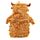 Highland Coo Cow 650ml Hot Water Bottle with Plush Cover