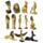 Egyptisk Pyramid Värld Figurer