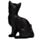 Svart Katt Soffa Världsfigurer