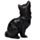 Svart Katt Soffa Världsfigurer