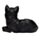 Svart Katt Soffa Världsfigurer