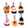 Squidglys Festive Friends Jul Plysch Nyckelring