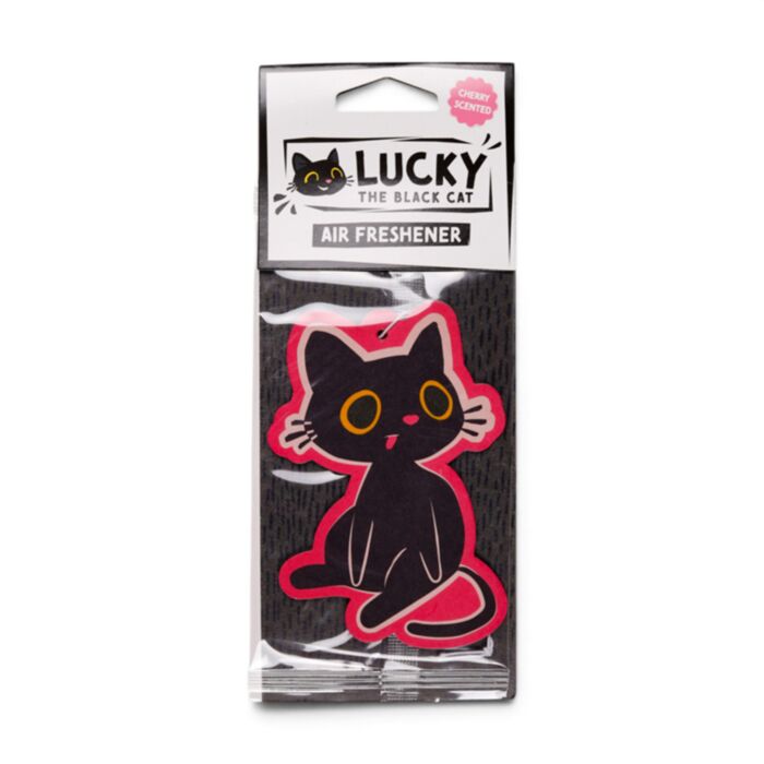Körsbär Lucky the Black Cat Katt Luftfräschare