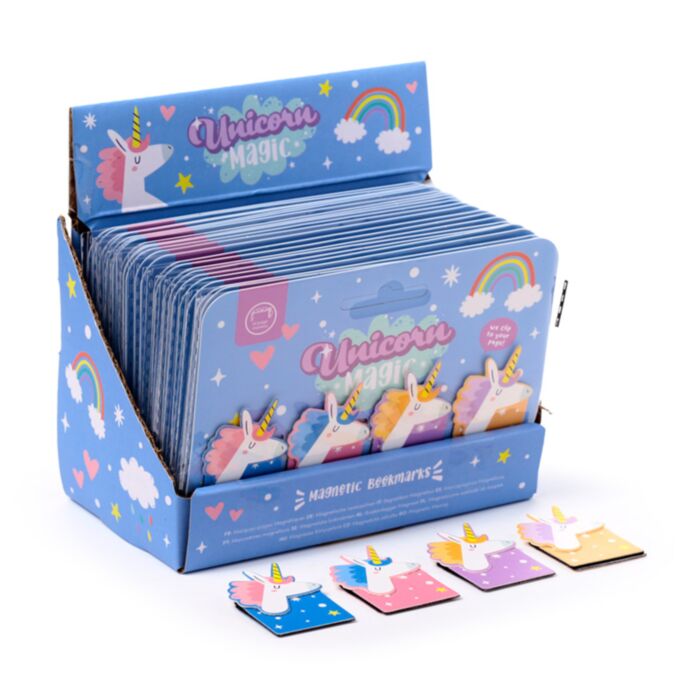 Unicorn Magic Enhörning Format Magnetiskt Bokmärke-Set
