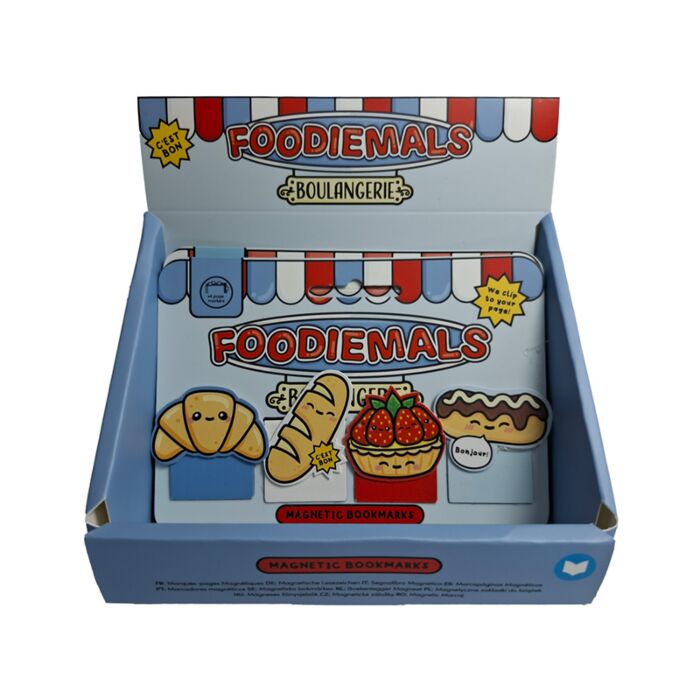Foodiemals Boulangerie Magnetiskt Bokmärke-Set