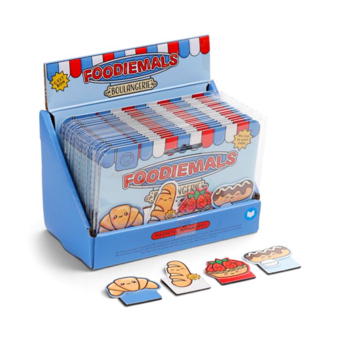 Foodiemals Boulangerie Magnetiskt Bokmärke-Set