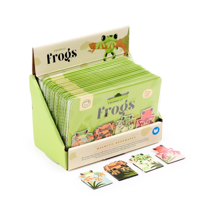 Tropical Frogs Groda Magnetiskt Bokmärke-Set