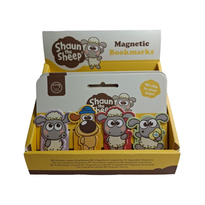 Kawaii Söt Shaun the Sheep Magnetiskt Bokmärke-Set