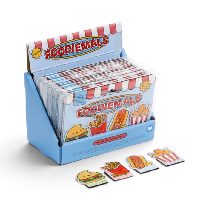 Foodiemals Fast Food Magnetiskt Bokmärke-Set