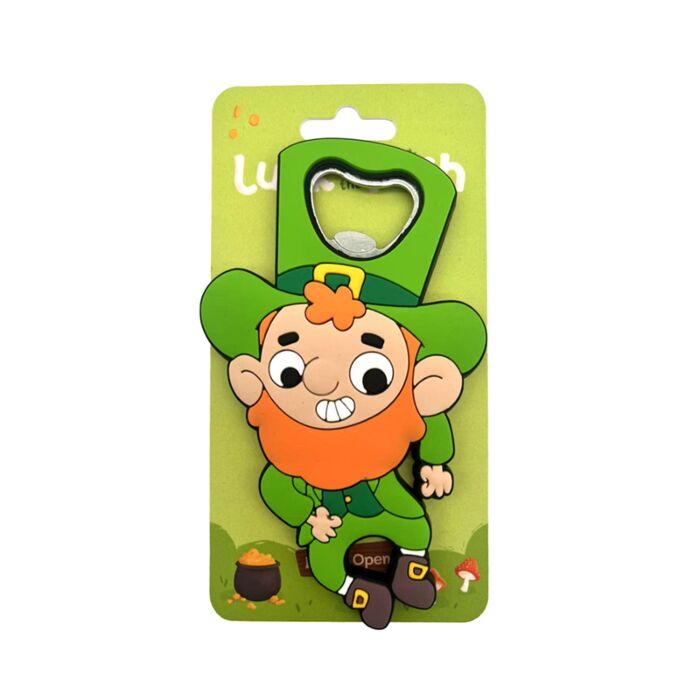 Luck of the Irish Leprechaun PVC Kapsylöppnare