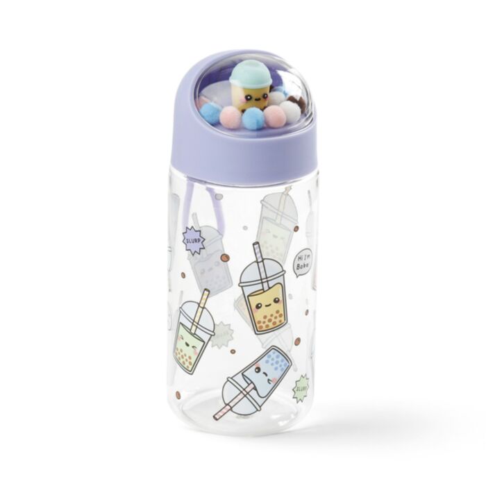 Foodiemals Bubbelte 350ml Splitterfri Flaska för Barn med Figurer