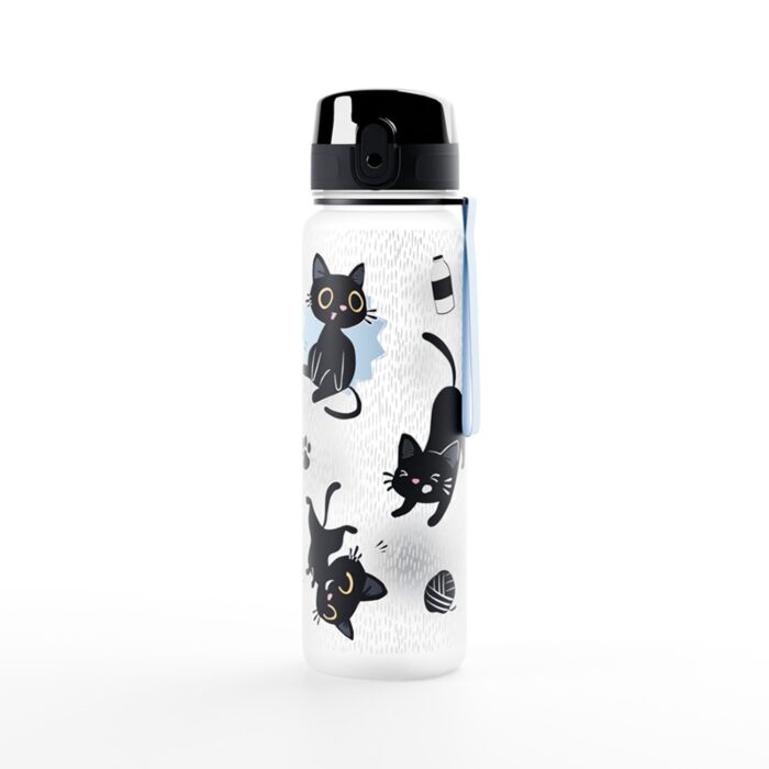 Lucky the Black Cat Katt Pop Top 600ml Splitterfri Flaska