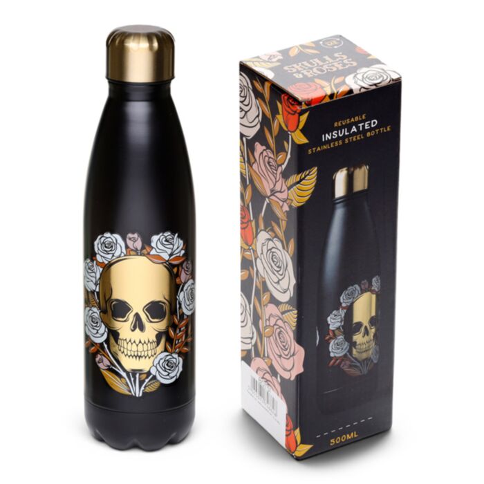 Skulls and Roses Värmeisolerad Flaska 500ml