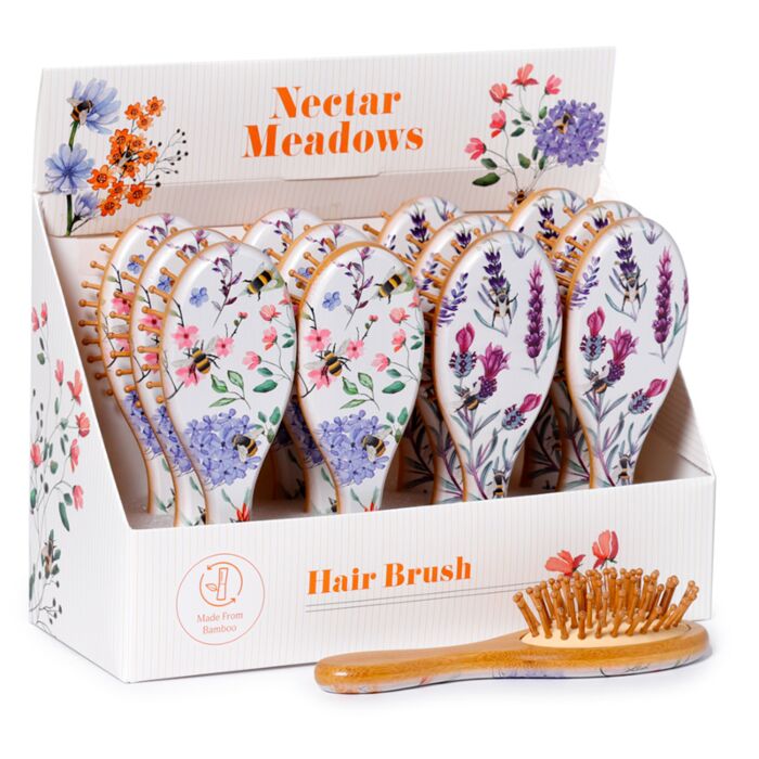 Nectar Meadows Blommig Hårborste i 100% Bambu