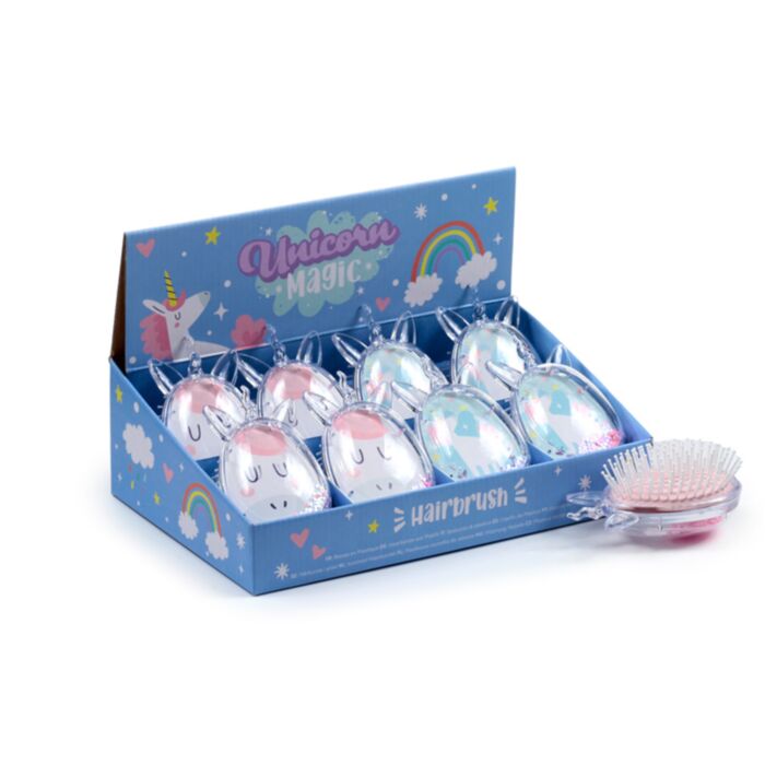Unicorn Magic Enhörning Formad Glitter Hårborste