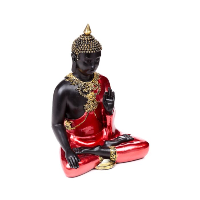 Röd, Svart & Guld Thai Buddha Meditation
