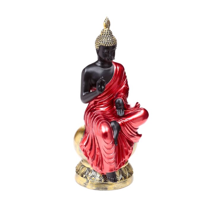 Röd, Svart & Guld Thai Buddha Enlightenment