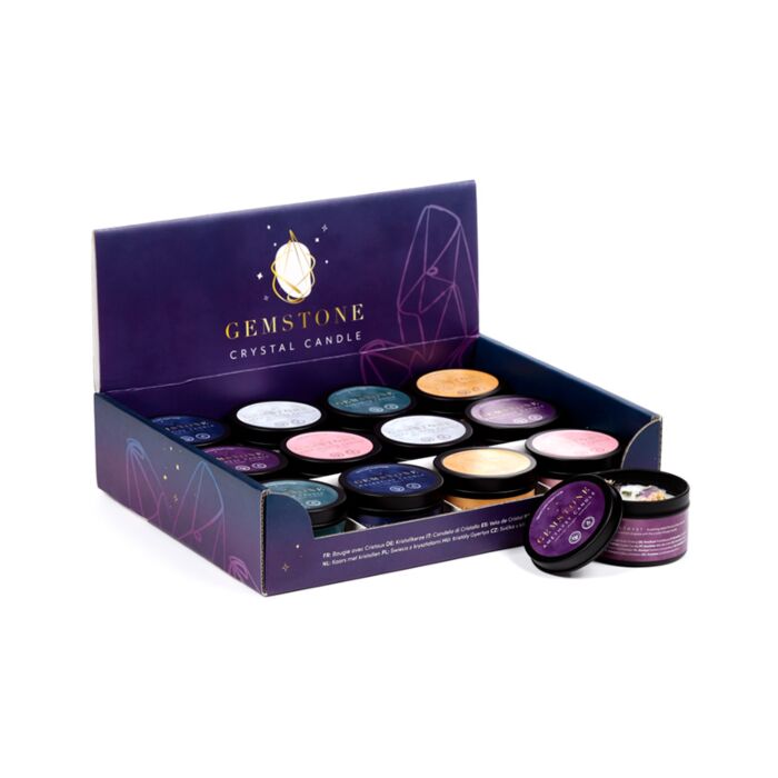 Ädelsten Kristall Sojavaxljus i Burk