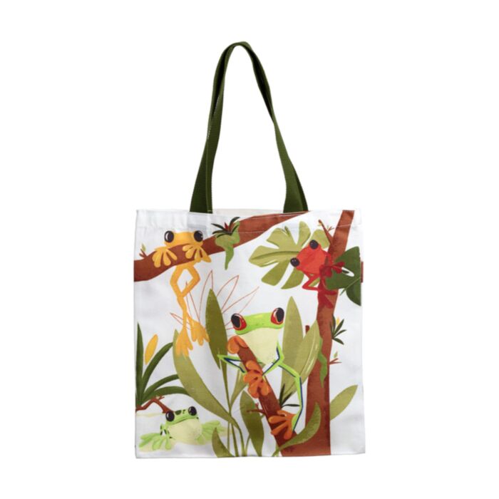 Tropical Frogs Groda Återanvändbar Tote Väska