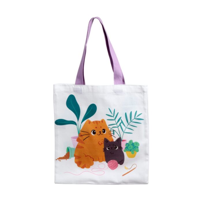 Beans & Co Katter Återanvändbar Tote Väska