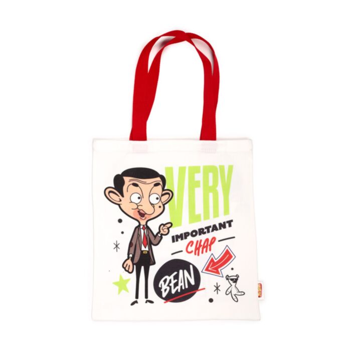 Mr Bean & Teddy Återanvändbar Tote Väska