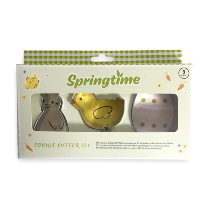 Springtime Kanin, Kyckling & Ägg Kakskärare 3-pack