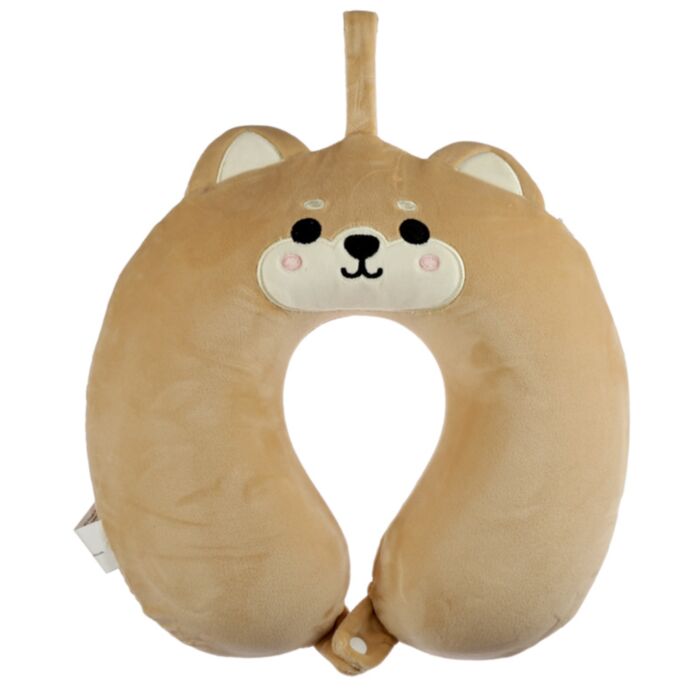 Relaxeazzz Shiba Inu Hund Plysch Resekudde Minneskum