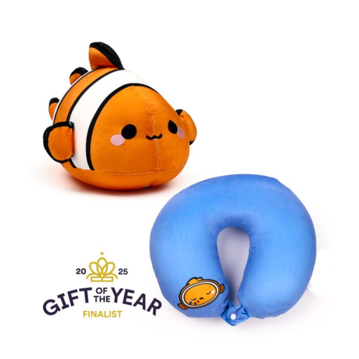 Swapseazzz Adoramals Ocean Clownfisk 2-i-1 Plysch Resekudde & Leksak