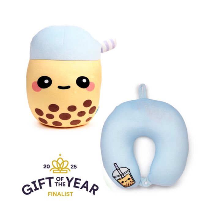 Swapseazzz Foodiemals Boba the Bubble Tea 2-i-1 Plysch Resekudde & Leksak