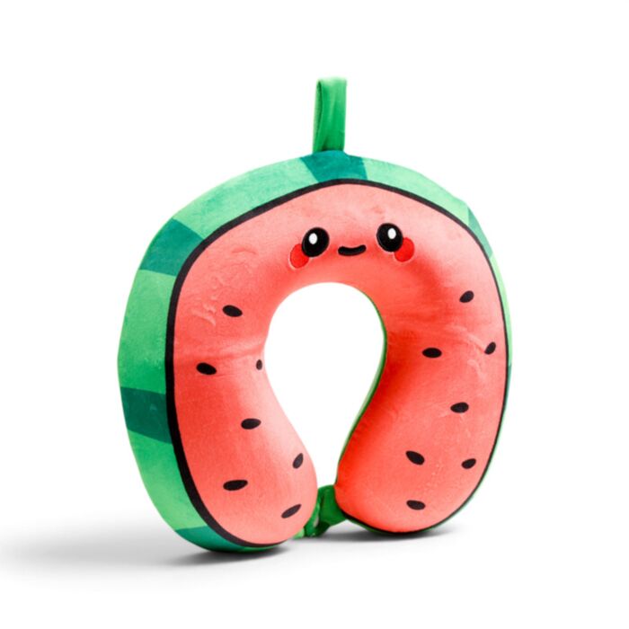 Relaxeazzz Foodiemals Lana the Watermelon Vattenmelon Plysch Minneskum Resekudde