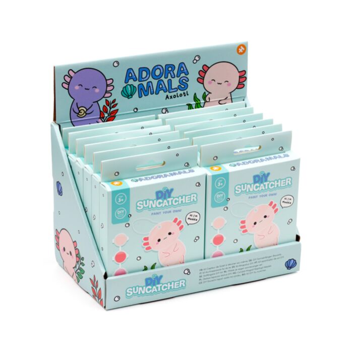 Adoramals Maddie the Axolotl Måla Din Egen Solfångare