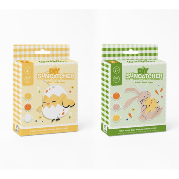 Springtime Kanin & Kyckling i Ägg DIY Måla din Egen Solfångare