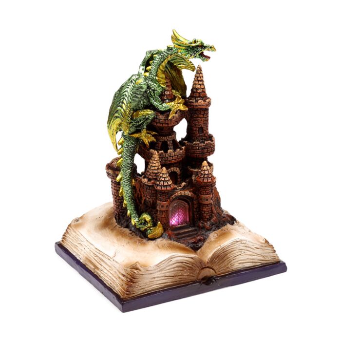 Dark Legends LED Enchanted Fairytale Castle Earth Drake
