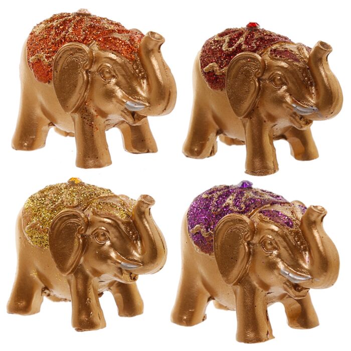 Liten Tur Elefant med Metalliskt Glitter