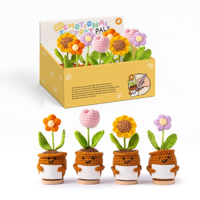 Positiv Känslomässigt Stöd Virkning Blommor (Blankt kort)