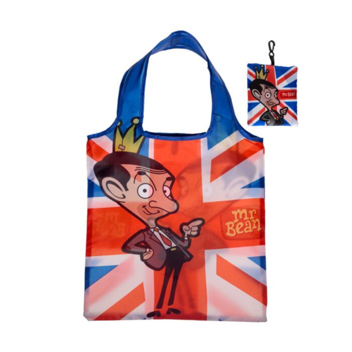 Ihopvikbar Återanvändbar Shoppingväska Mr Bean Union Jack