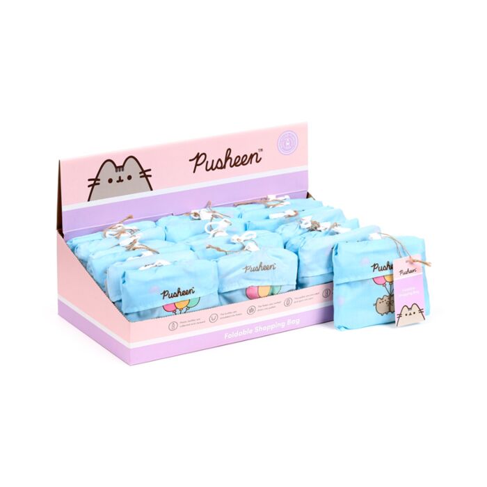 Ihopvikbar Återanvändbar Shoppingväska Pusheen the Cat Balloons i RPET