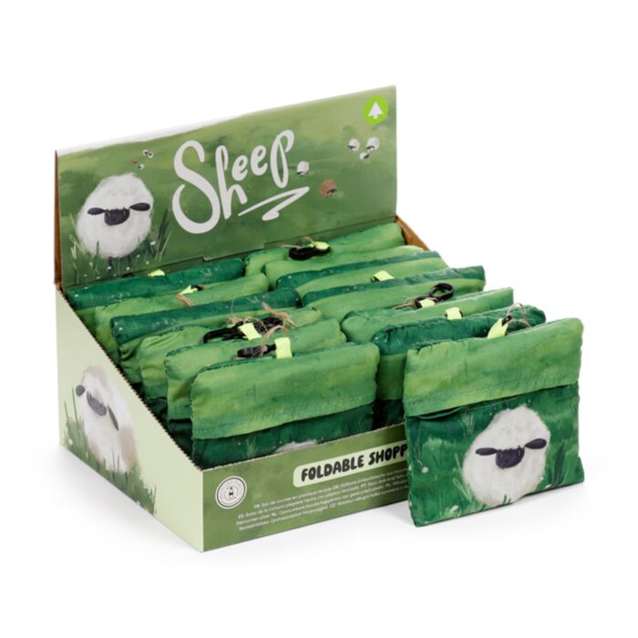Ihopvikbar Återanvändbar Shoppingväska Sheep Får