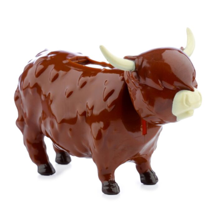 Highland Coo Ko Solcellsfigur