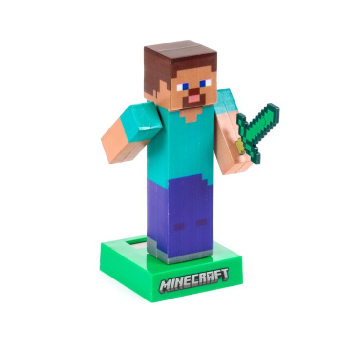 Minecraft Steve Solcellsfigur