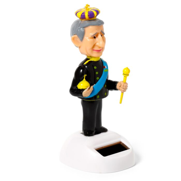 King Charles Solcellsfigur