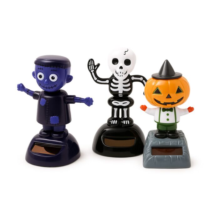 Spooky Frankenstein, Skelett & Pumpa Solcellsfigur