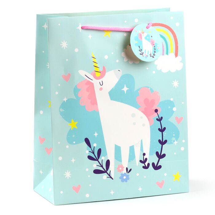 Unicorn Magic Enhörning Presentpåse Stor
