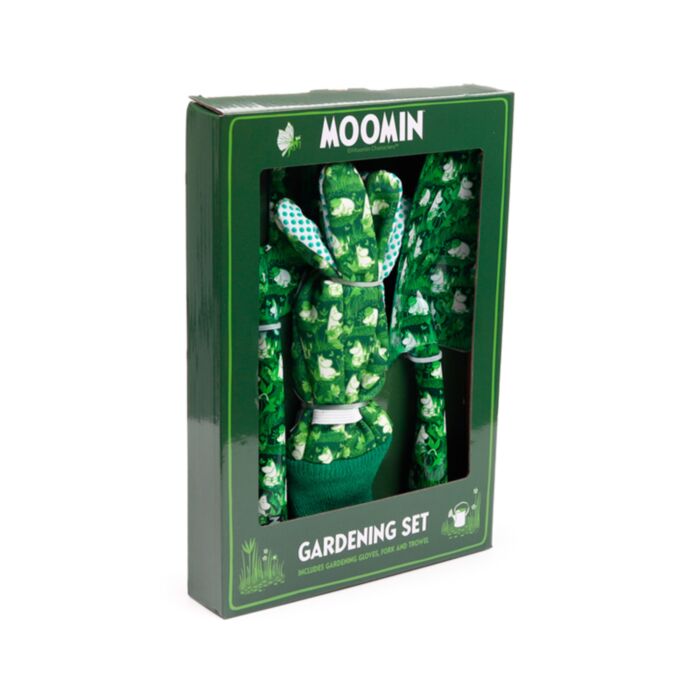 Mumin 3-Pack Planteringsspade, Handgrep & Handskar Trädgårdsset