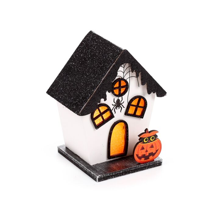 Spooky Pumpa & Spindel Halloween LED-Hus Dekoration